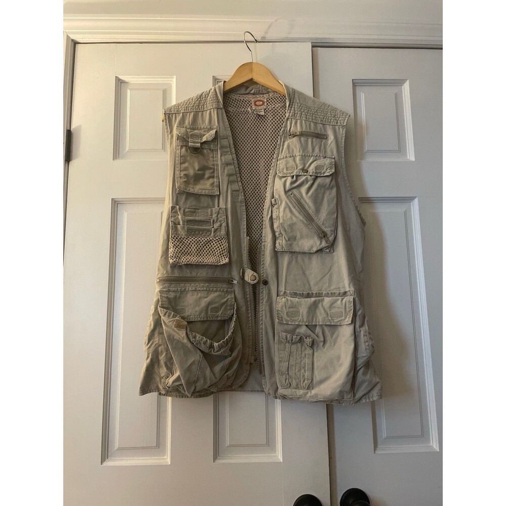VTG 1986 Banana Republic Safari Photography Vest Large Mill Valley Multi Pocket